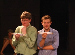 Zach Roberts and Zack Meyer as Don Pedro and Count Claudio